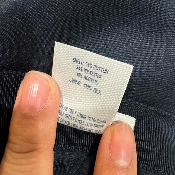 OSCAR DE LA RENTA Tweed Bright Blue Patchwork Pencil Skirt - Picture 4 of 4